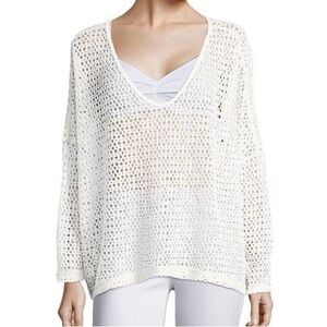 Free People We The Free The "Napa Tee" Cover Up Size Small White